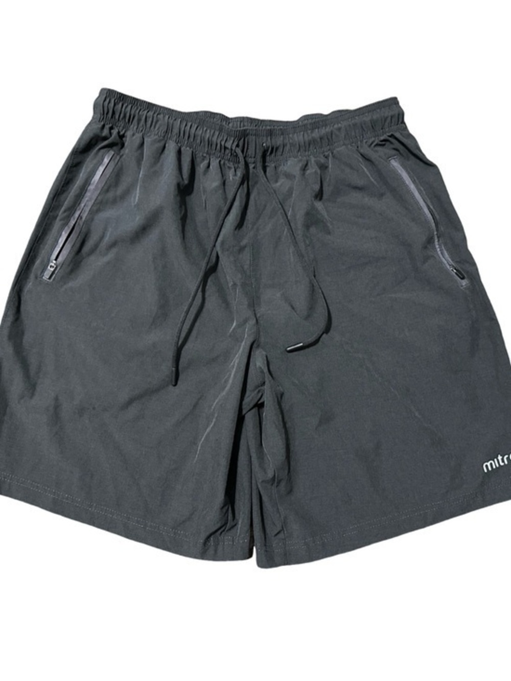 Mitre Men's Size L Black Athletic Shorts with Zip Pockets